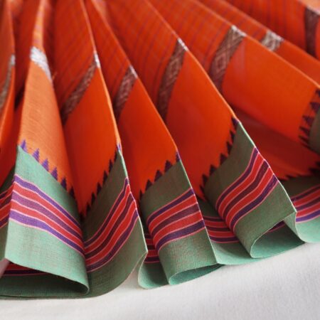 Traditional Checked Handloom Cotton Saree