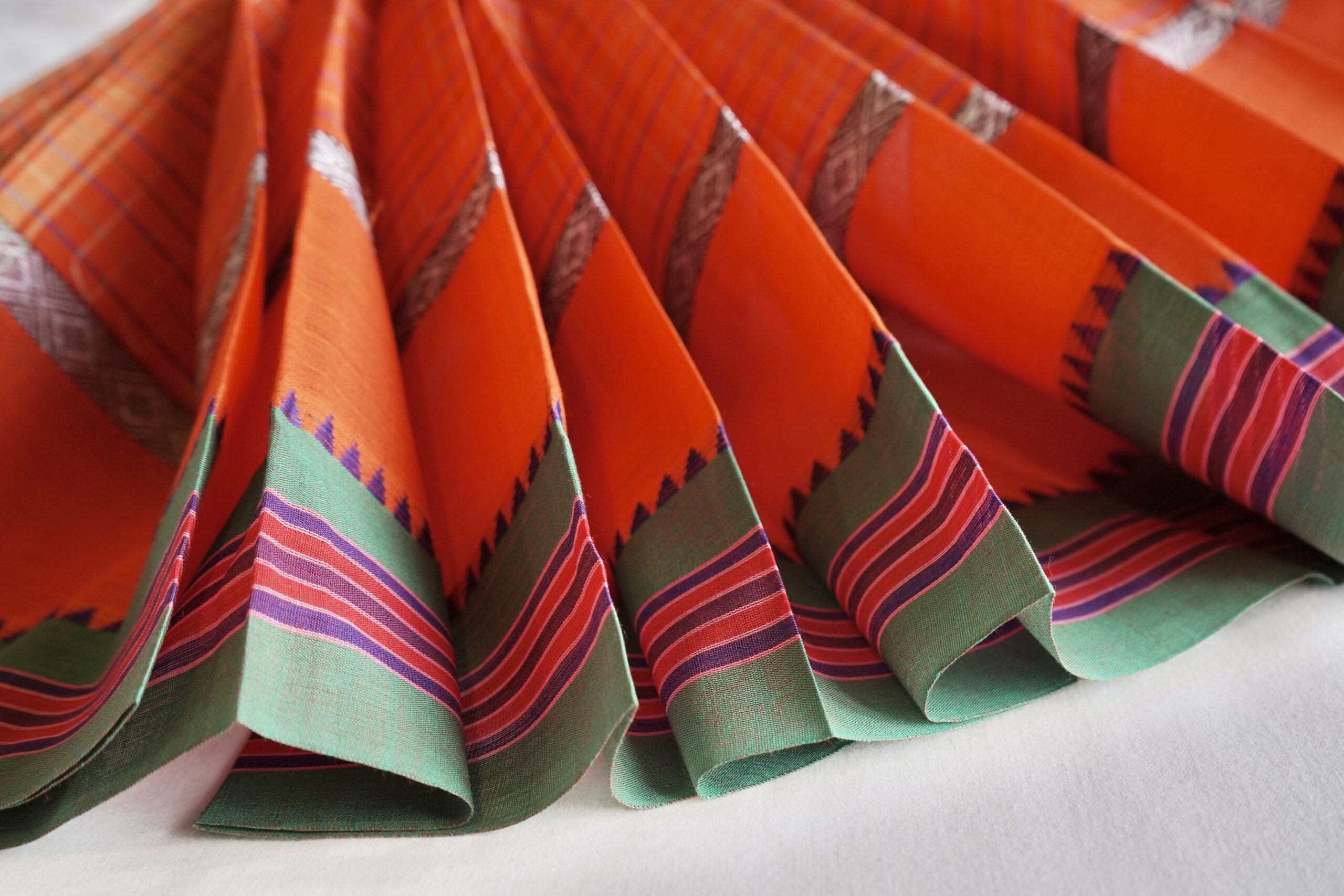 Traditional Checked Handloom Cotton Saree